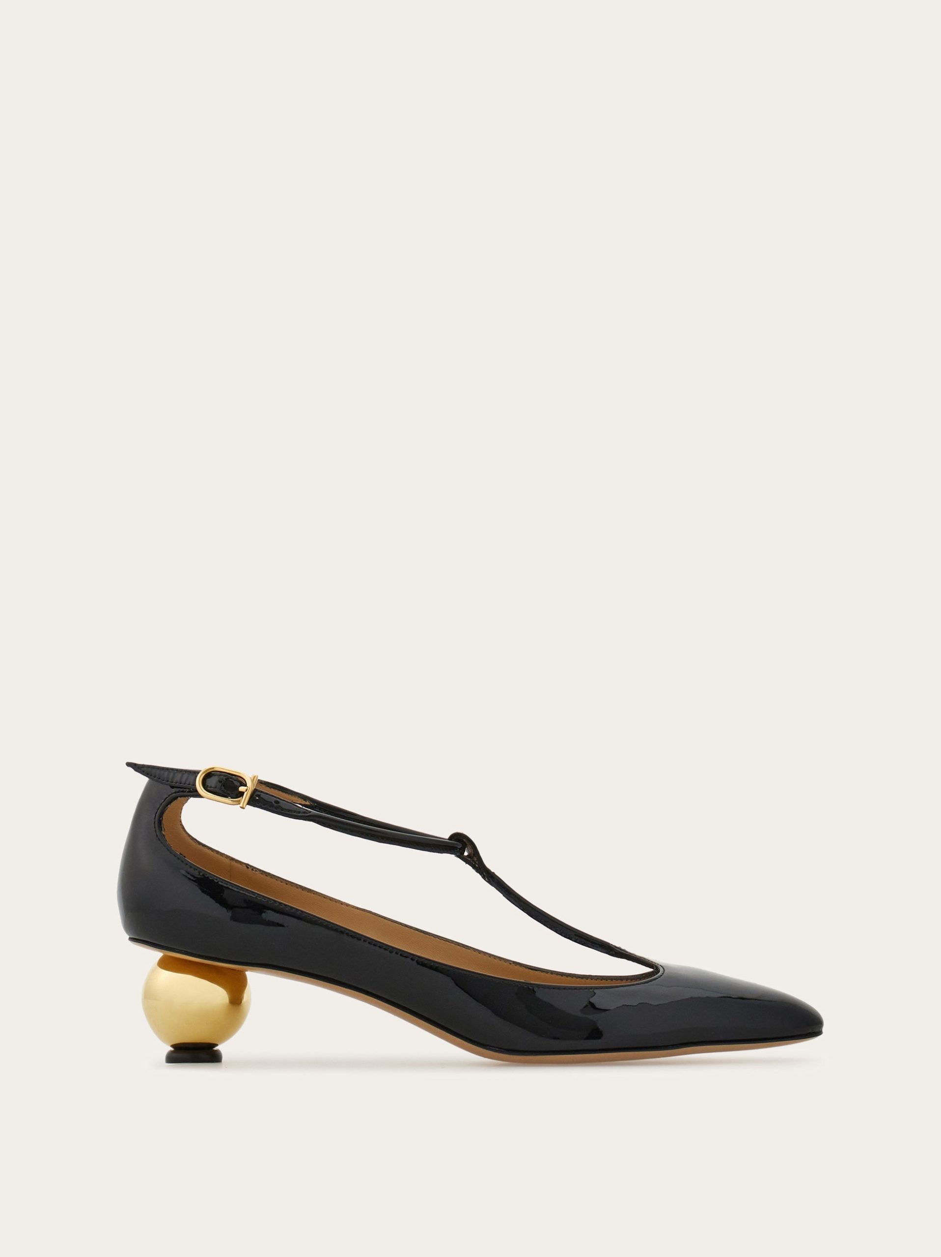 Ferragamo Spherical heel T-strap pump - Image 1